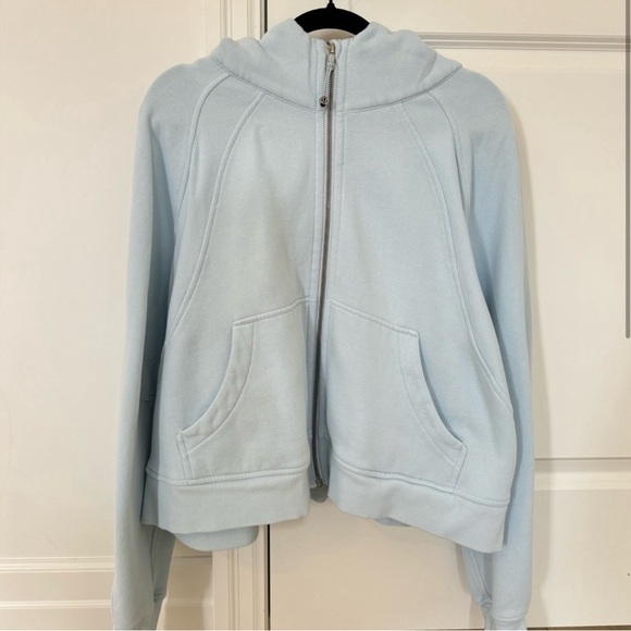 LULULEMON FULL ZIP SCUBA OVERSIZED - Powder Blue - SZ XL/XXL - Picture 2 of 4